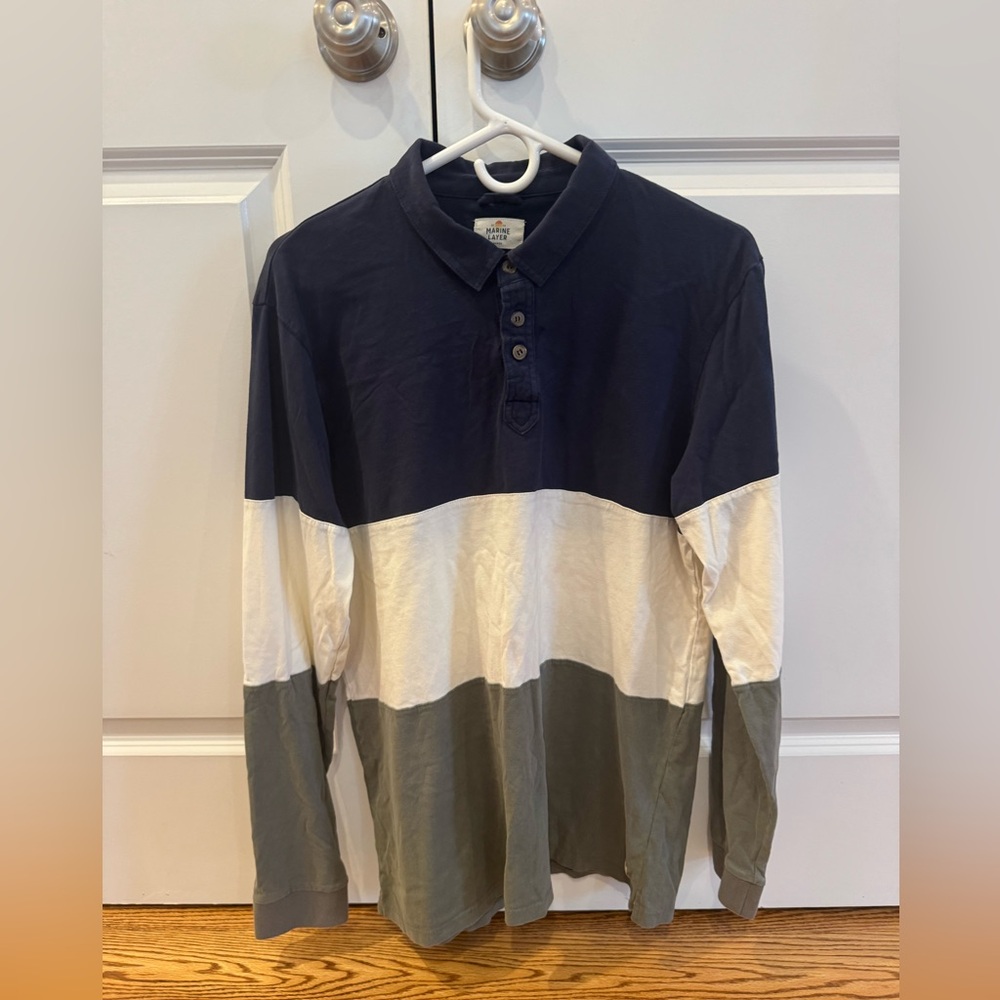 Marine Layer Men’s Long Sleeve Polo Shirt